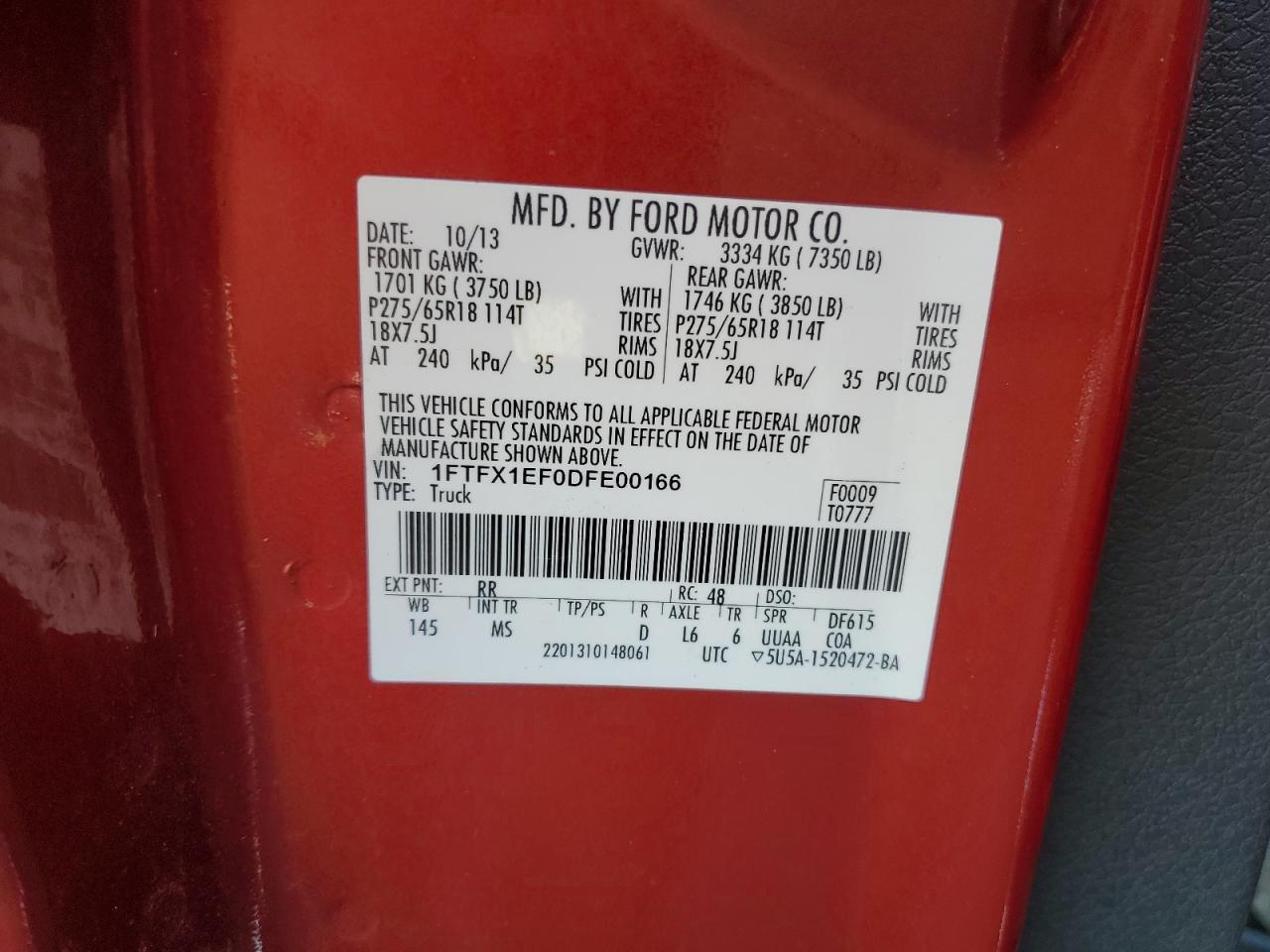 2013 FORD F-150