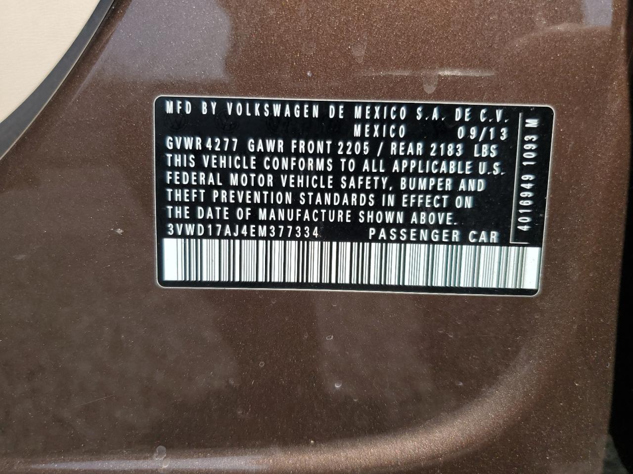 2014 VOLKSWAGEN JETTA