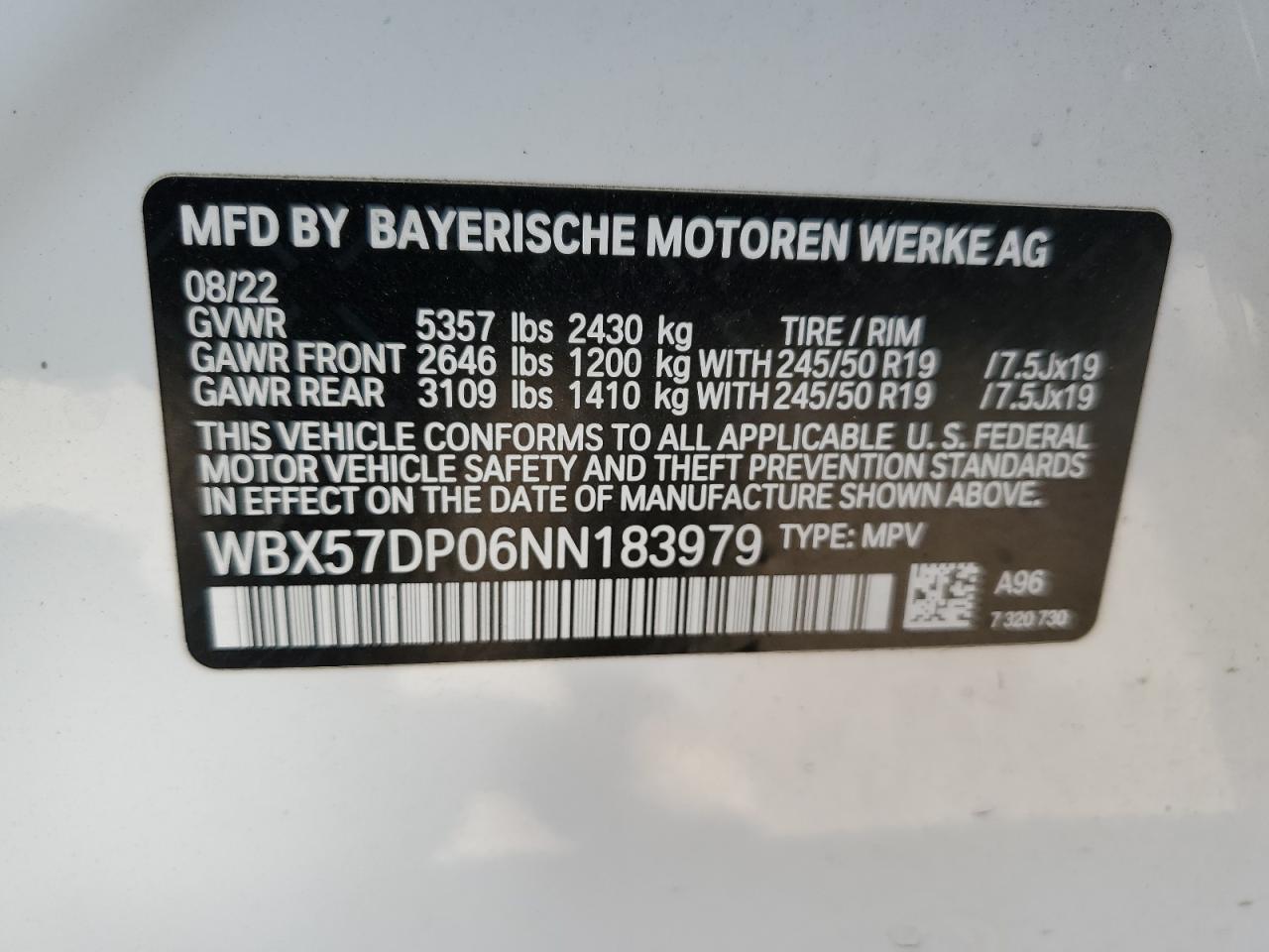 2022 BMW X3