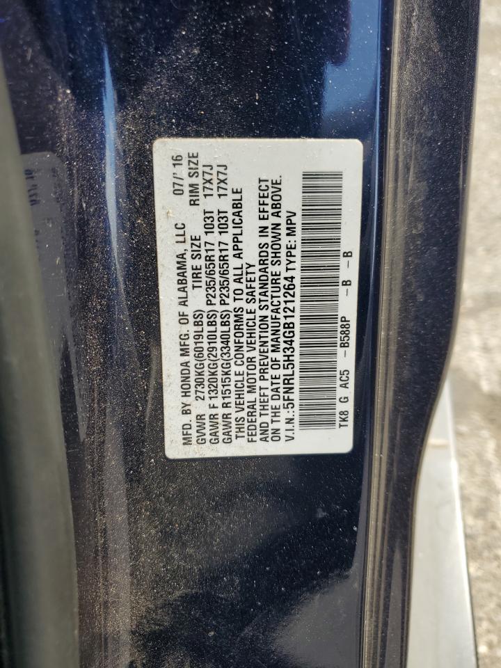 2016 HONDA ODYSSEY