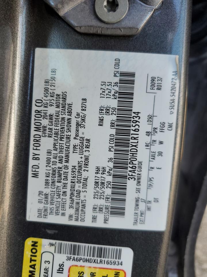 2020 FORD FUSION