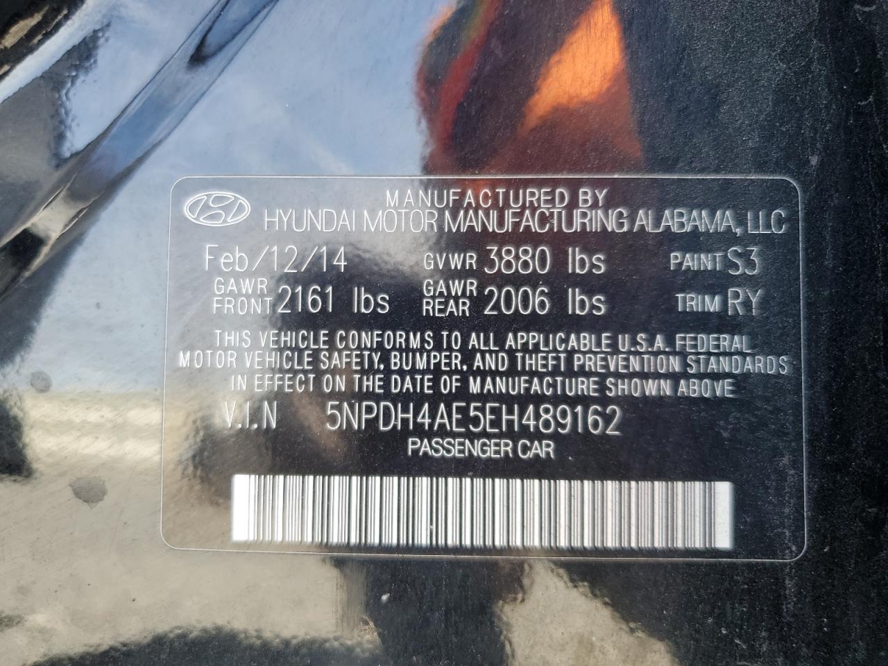 2014 HYUNDAI ELANTRA