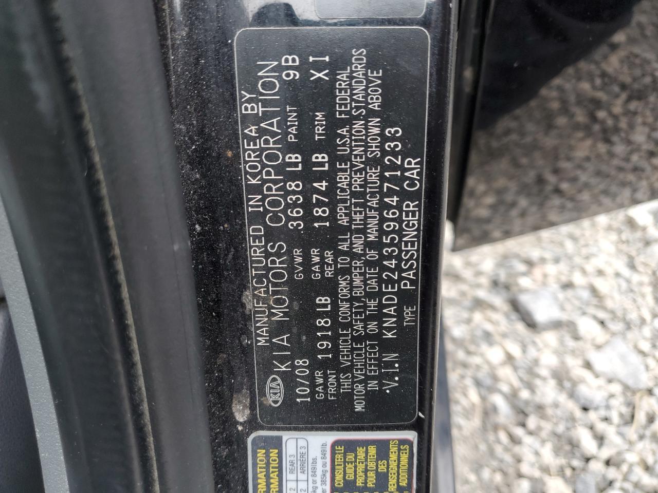 2009 KIA RIO