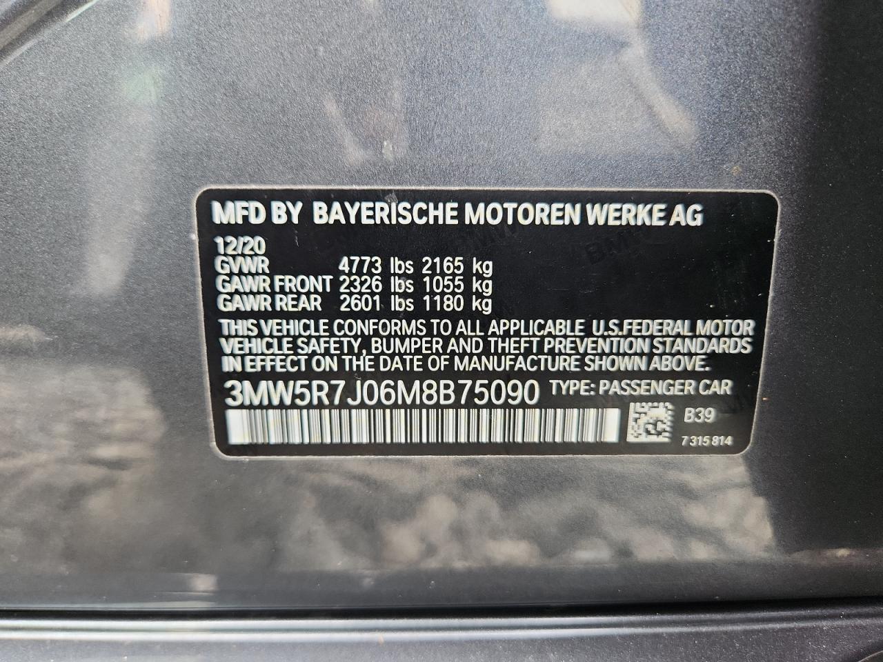 2021 BMW 3 SERIES