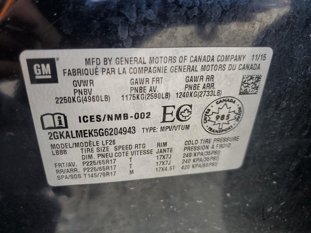 2016 GMC Terrain