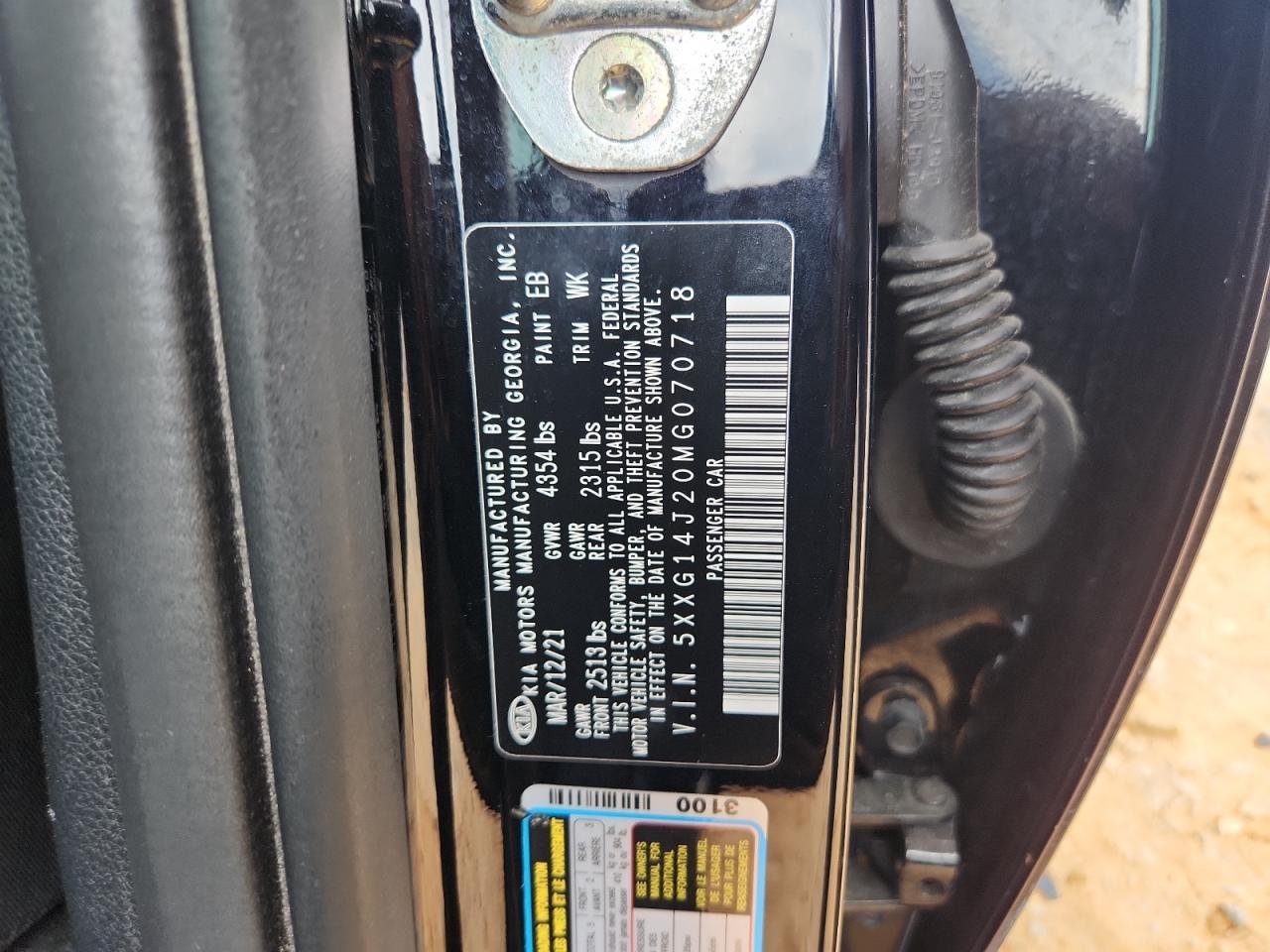 2021 KIA K5