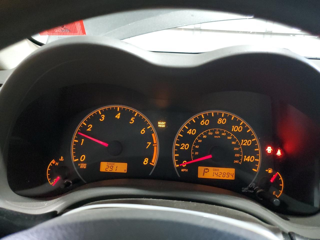 2009 TOYOTA COROLLA
