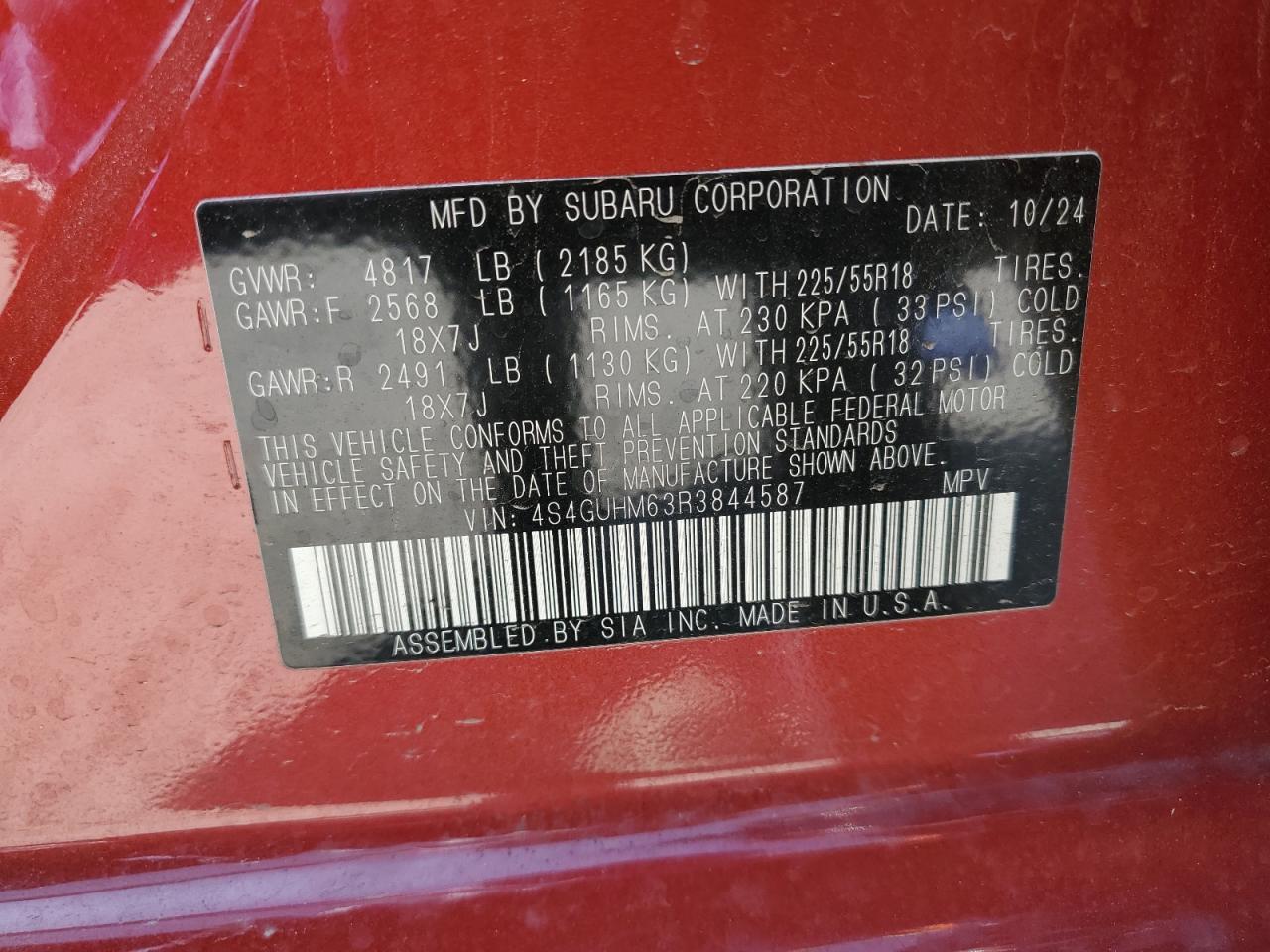 2024 SUBARU Crosstrek