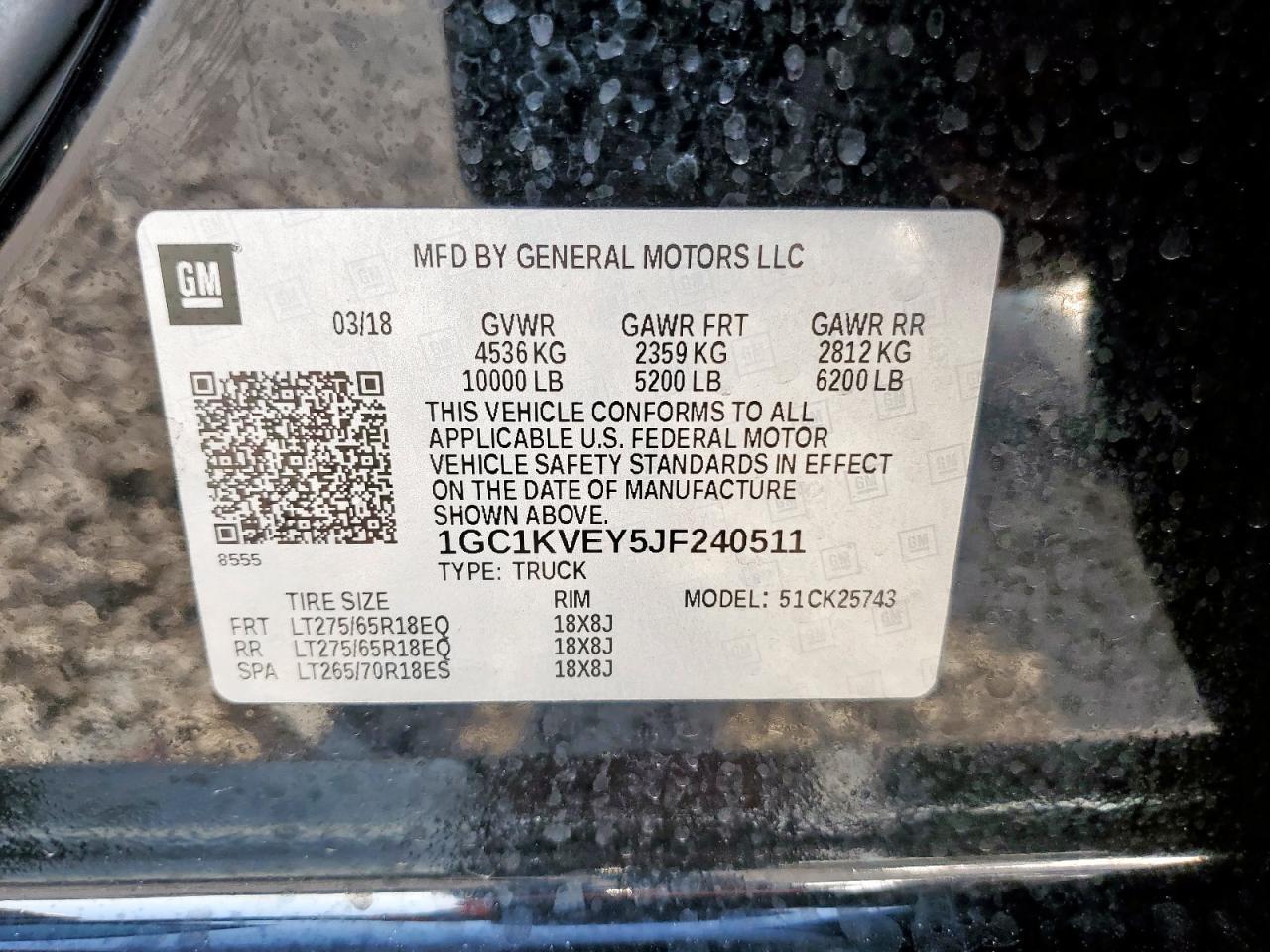 2018 CHEVROLET Silverado