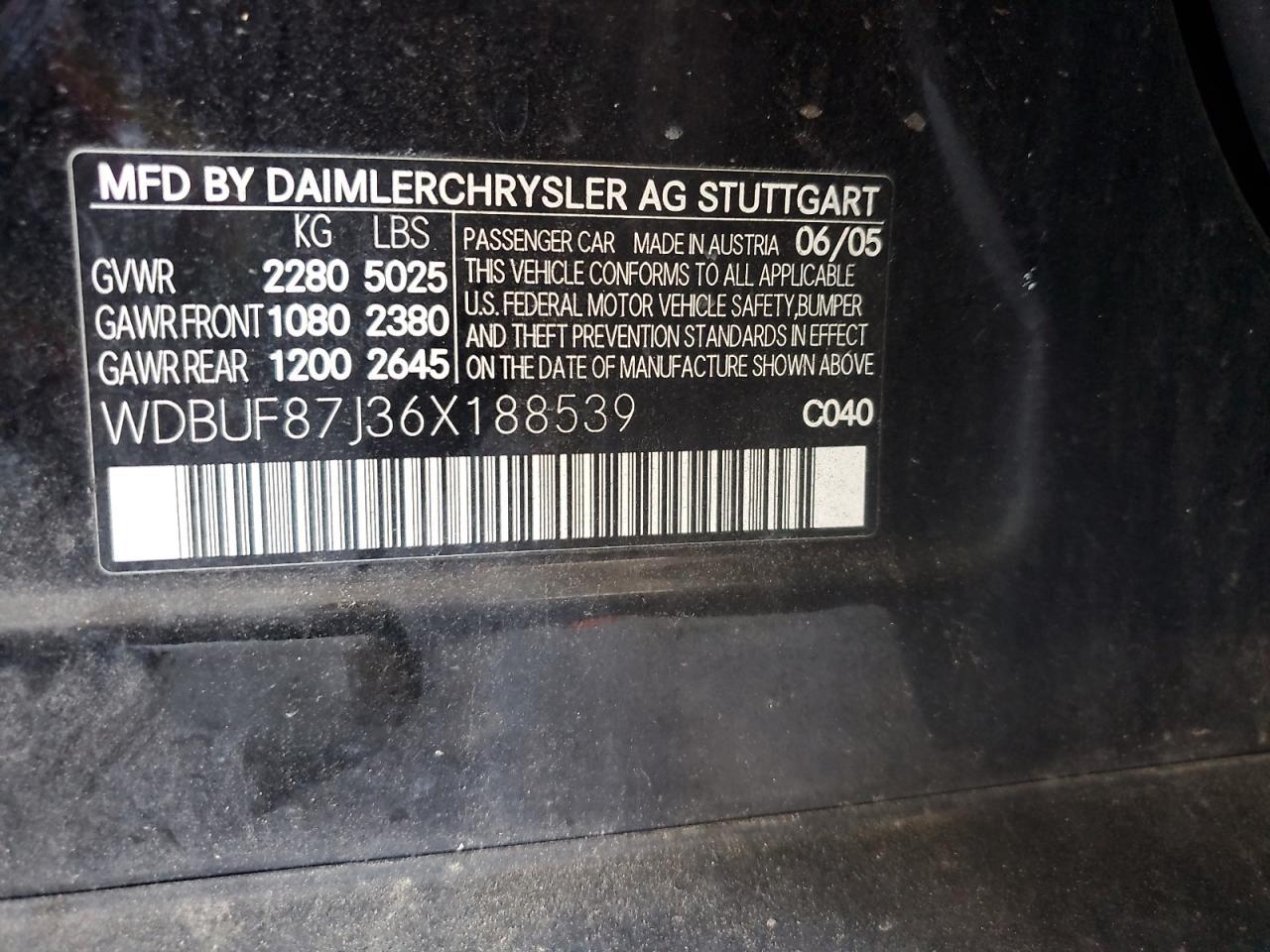 2006 MERCEDES-BENZ E-Class