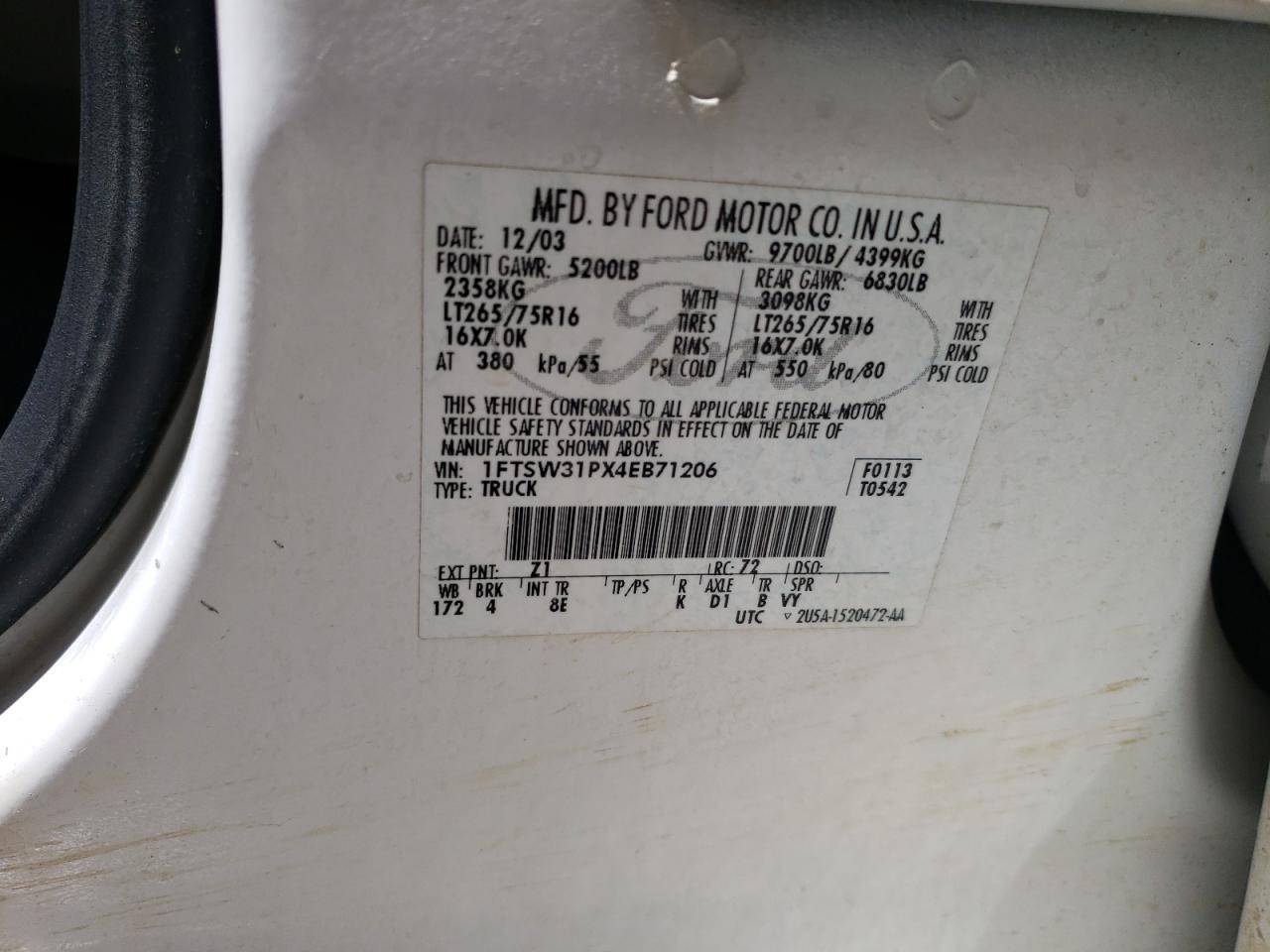 2004 FORD F-350