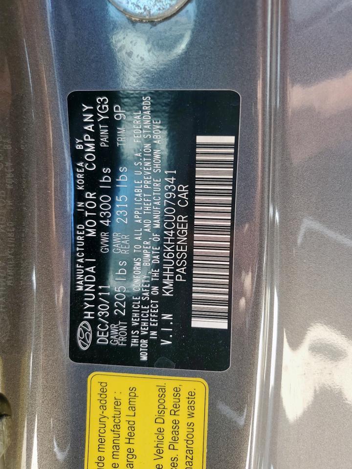 2012 HYUNDAI GENESIS