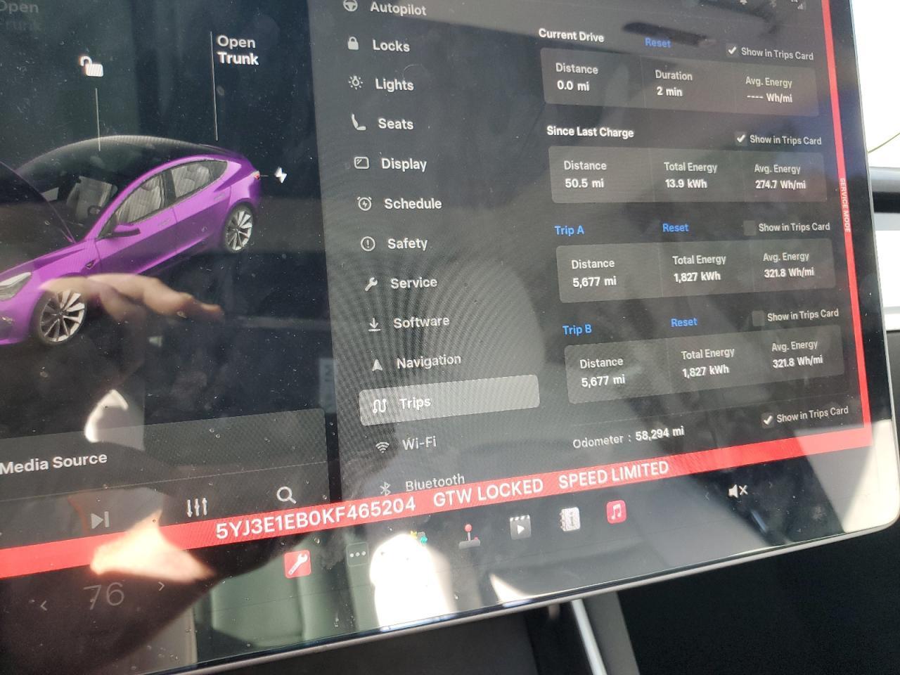2019 TESLA MODEL 3