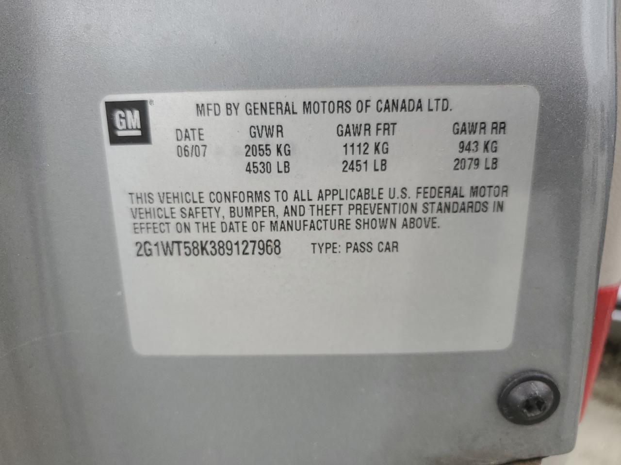 2008 CHEVROLET IMPALA