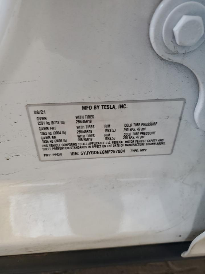 2021 TESLA MODEL Y