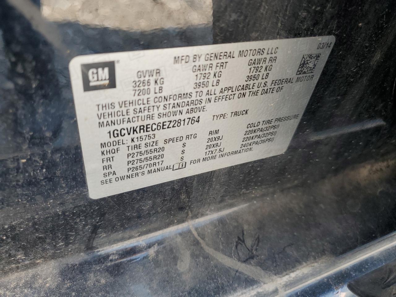 2014 CHEVROLET Silverado