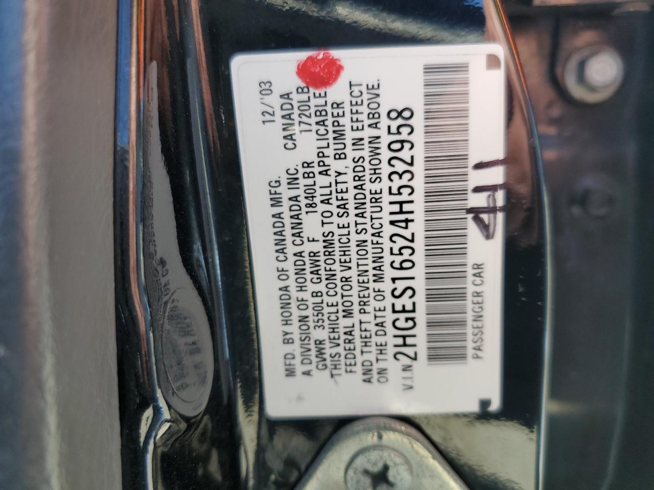 2004 HONDA CIVIC