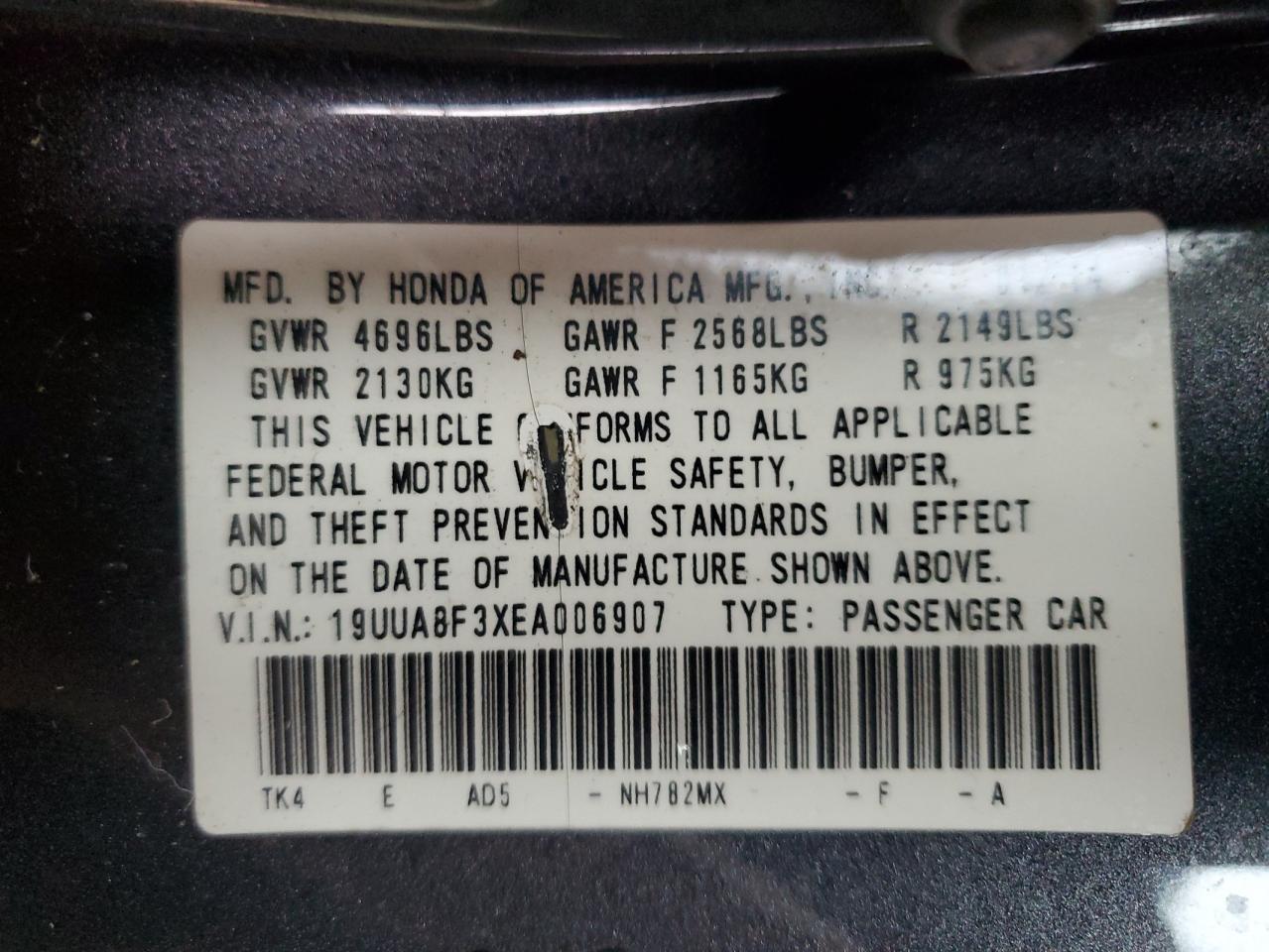 2014 ACURA TL