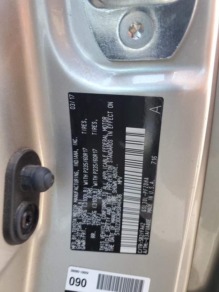2017 TOYOTA SIENNA