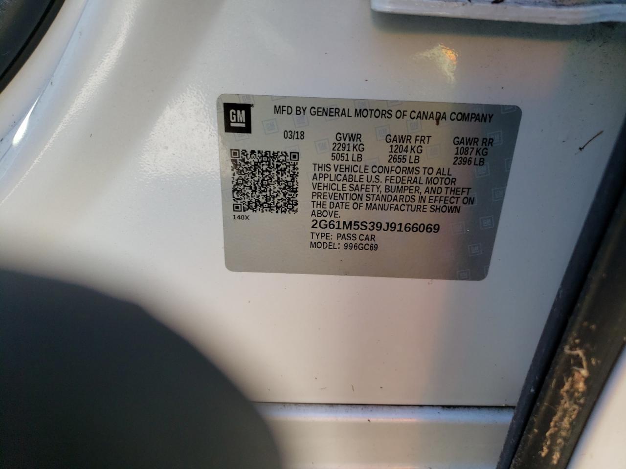 2018 CADILLAC XTS