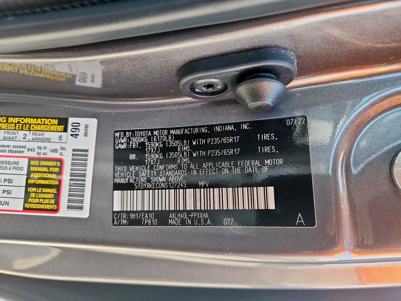2022 TOYOTA SIENNA