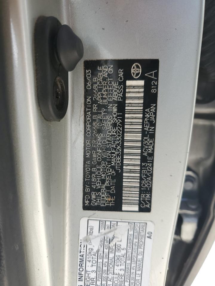 2003 TOYOTA CAMRY