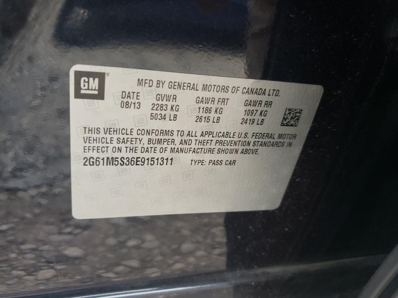 2014 CADILLAC XTS