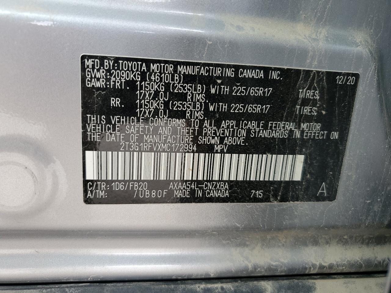 2021 TOYOTA RAV4