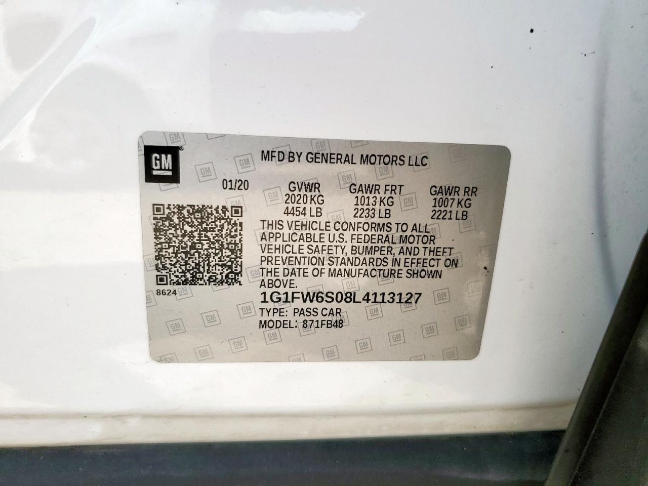 2020 CHEVROLET Bolt EV