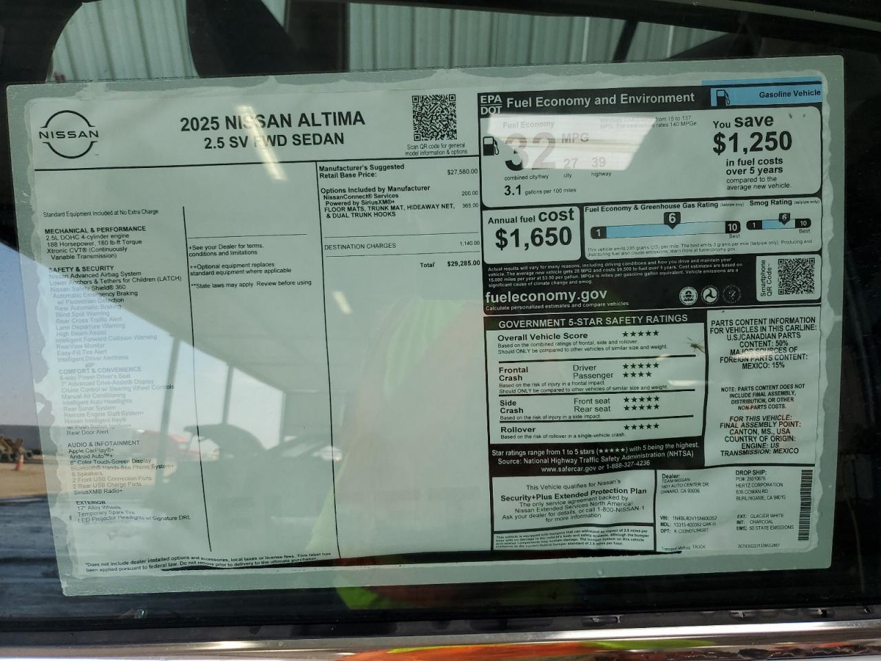 2025 NISSAN ALTIMA