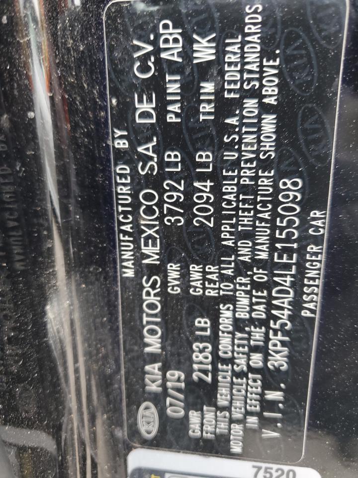 2020 KIA FORTE
