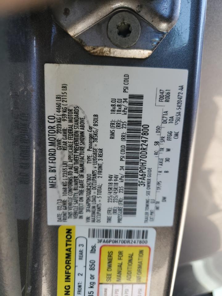 2013 FORD FUSION