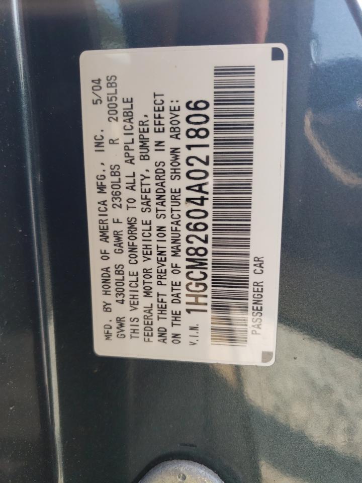 2004 HONDA ACCORD