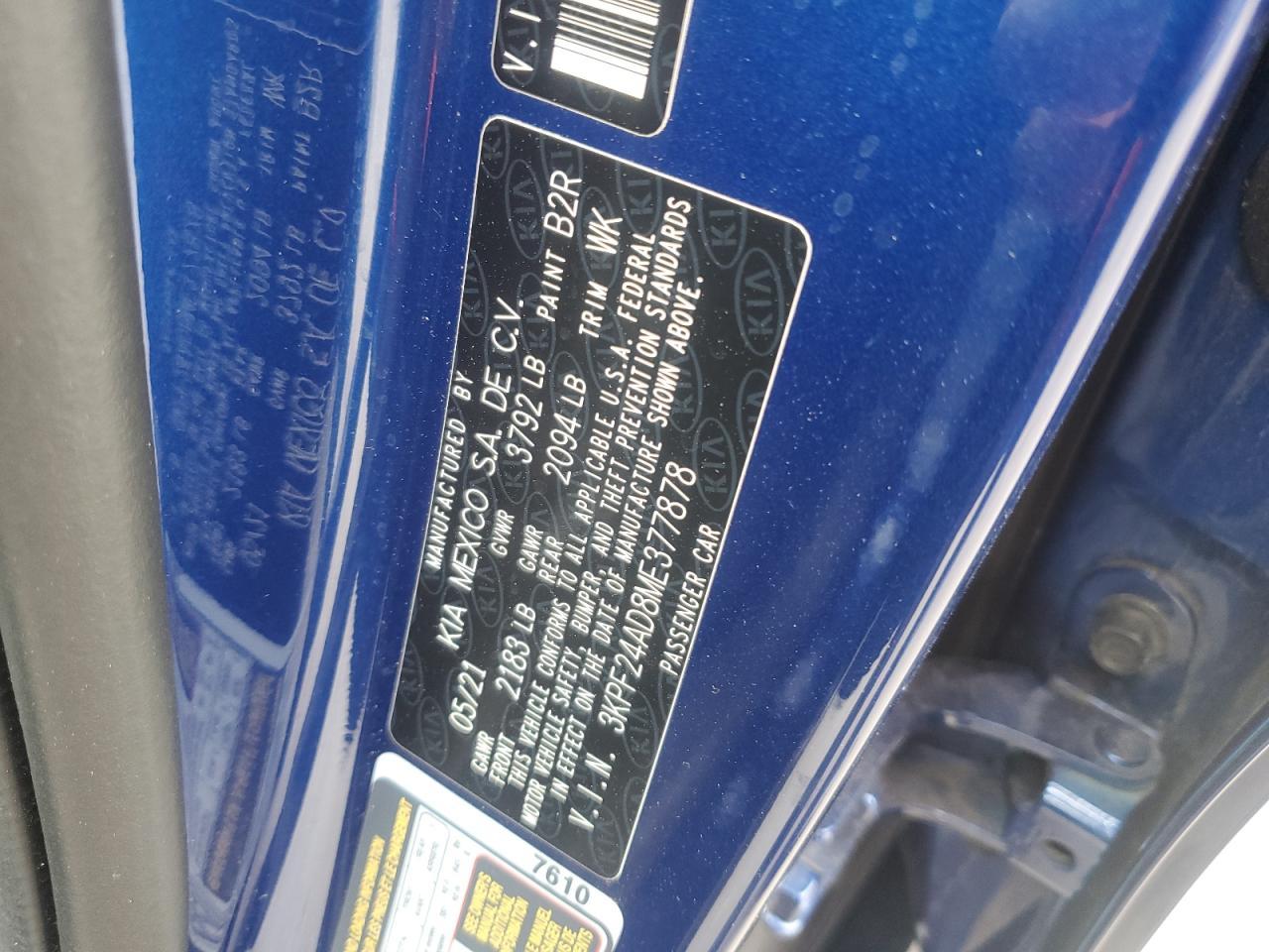 2021 KIA FORTE