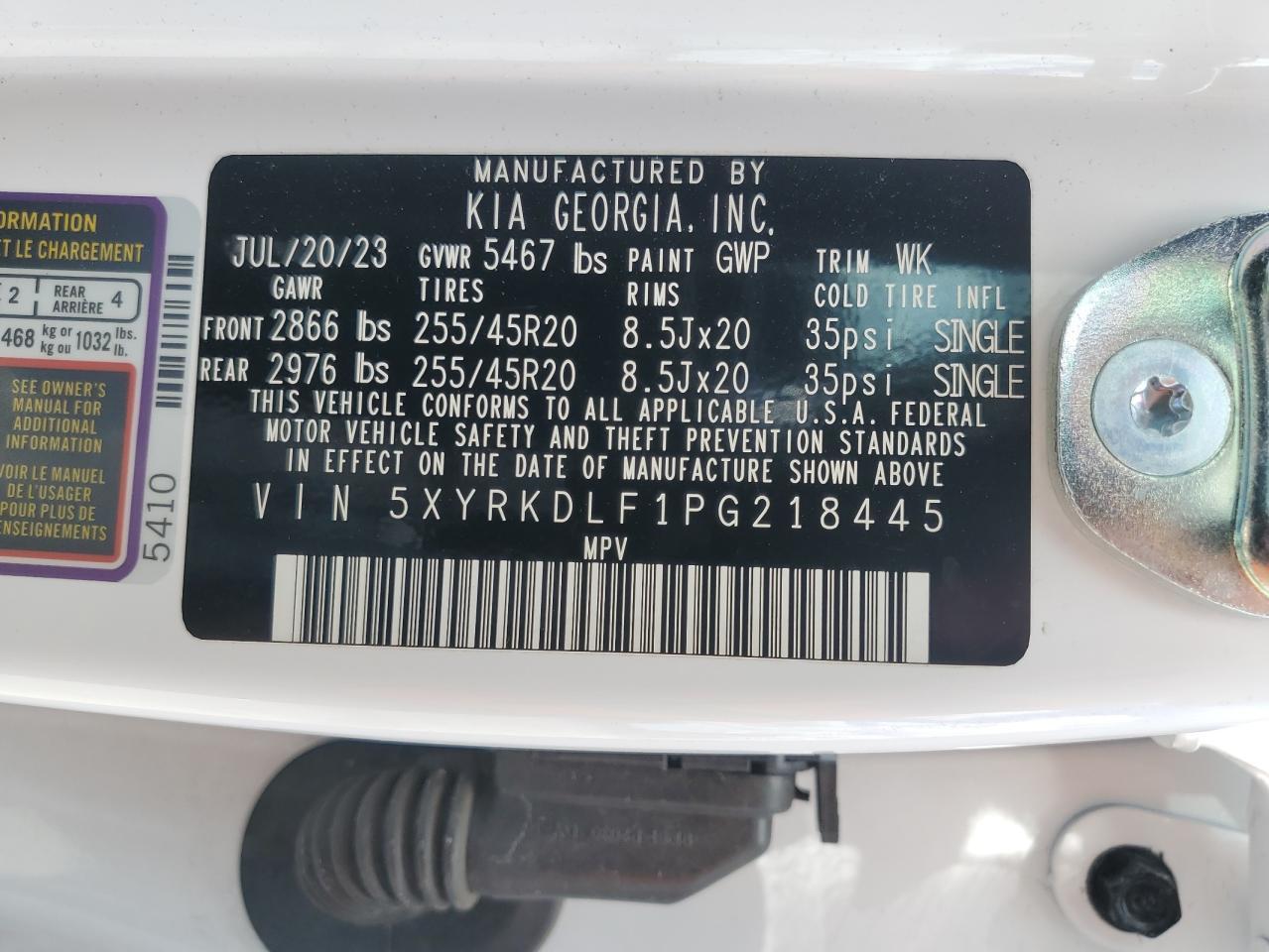 2023 KIA SORENTO