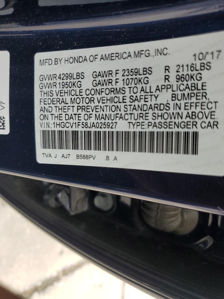 2018 HONDA ACCORD