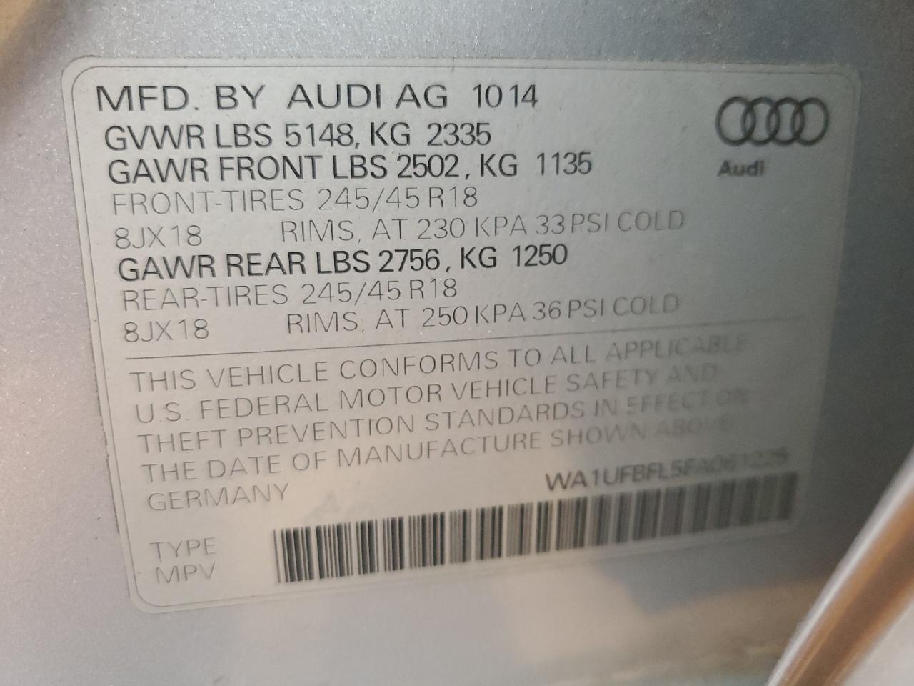2015 AUDI A4 allroad