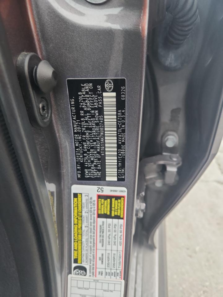 2022 TOYOTA CAMRY