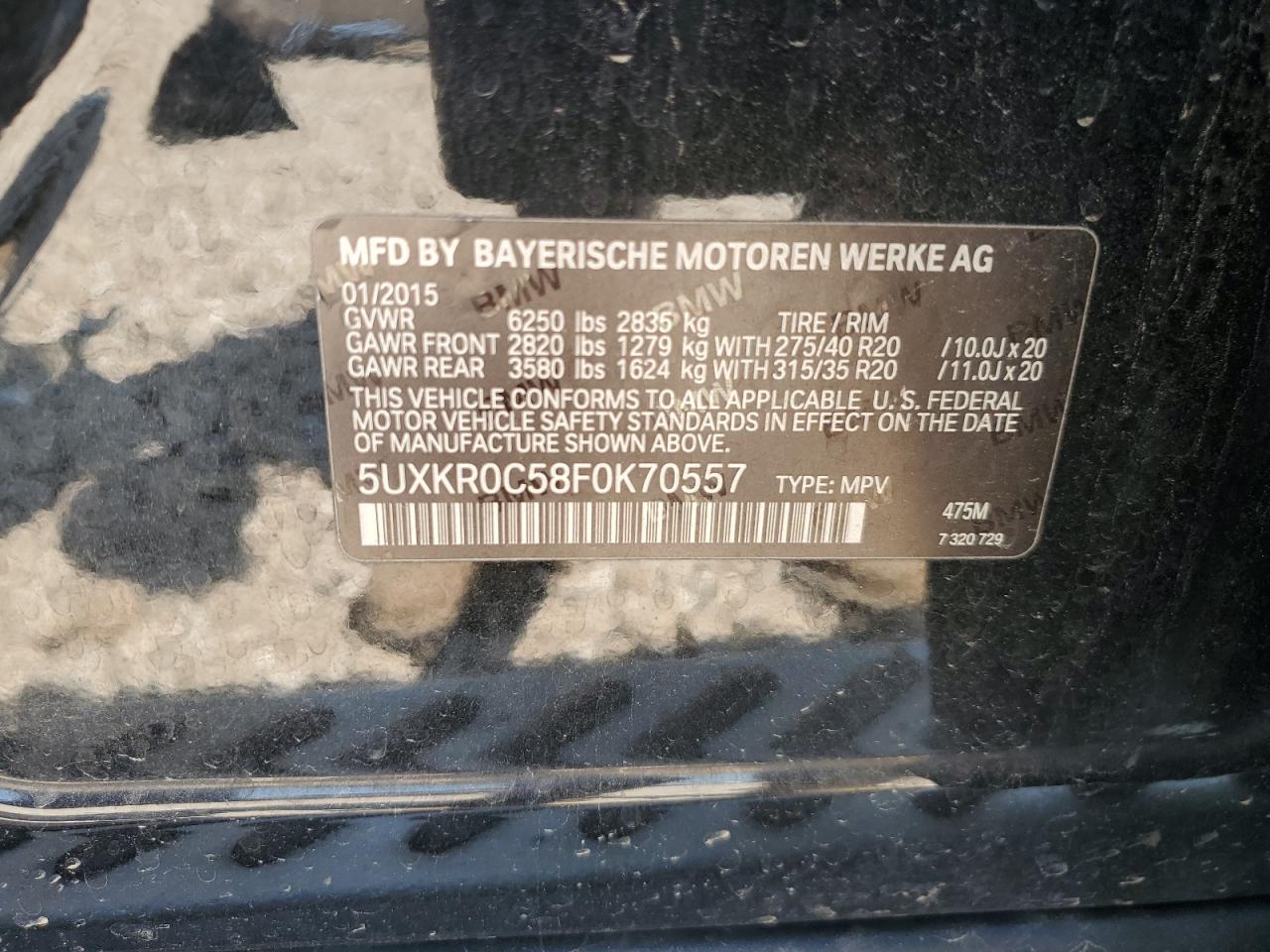 2015 BMW X5