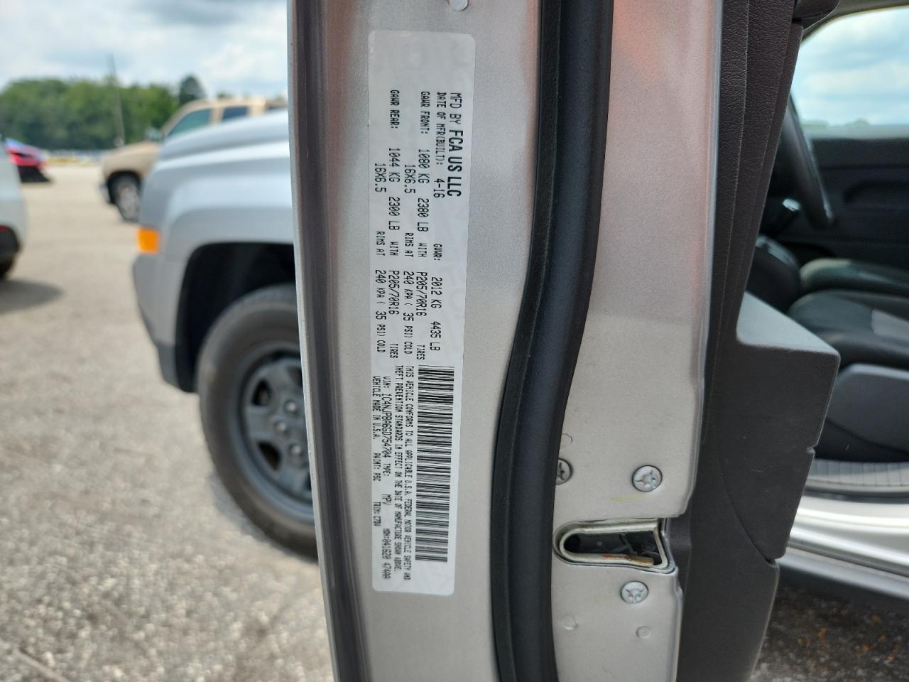 2016 JEEP PATRIOT