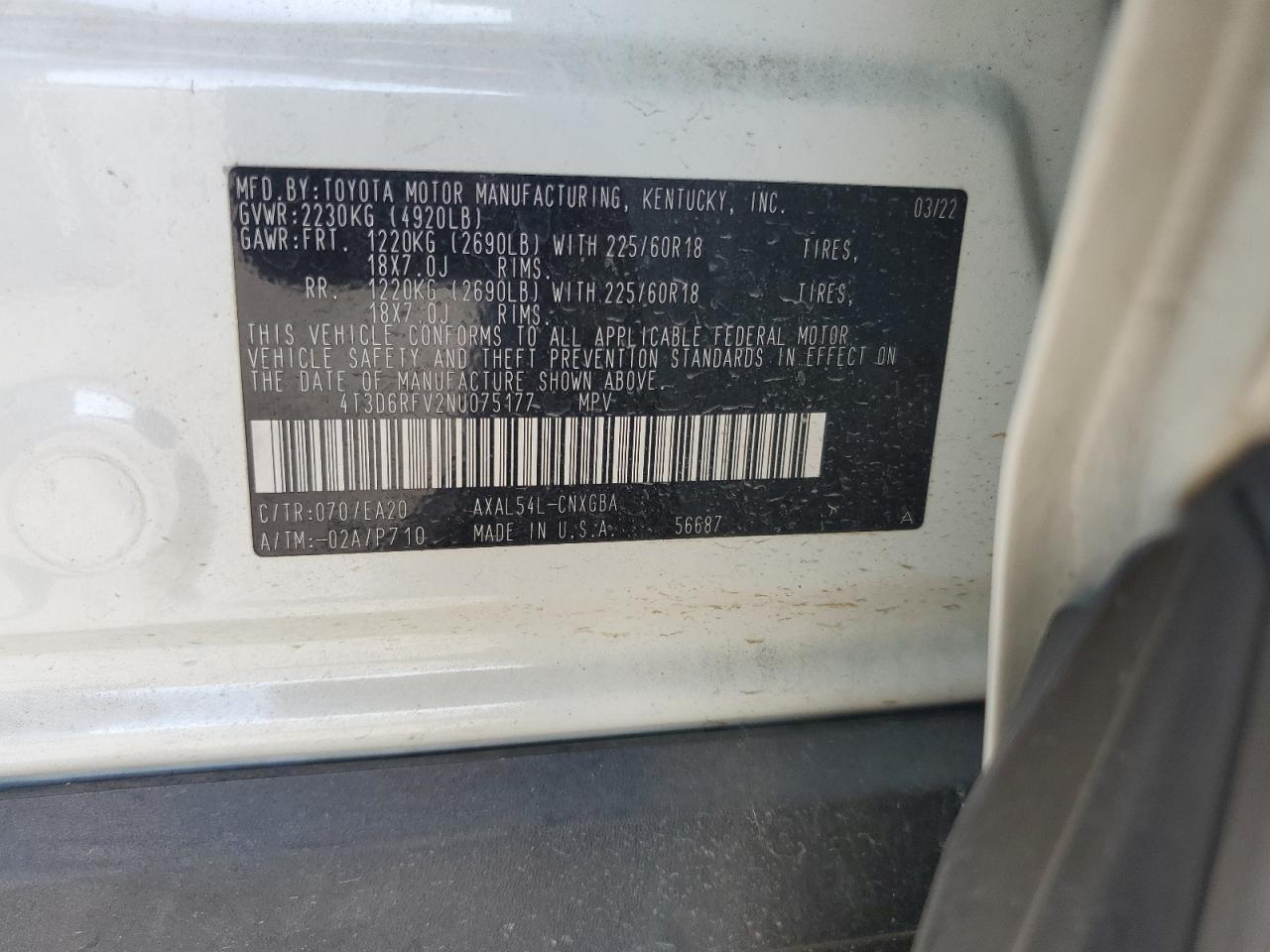 2022 TOYOTA RAV4