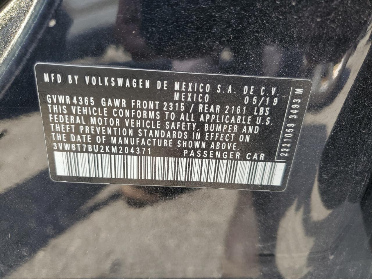 2019 VOLKSWAGEN JETTA