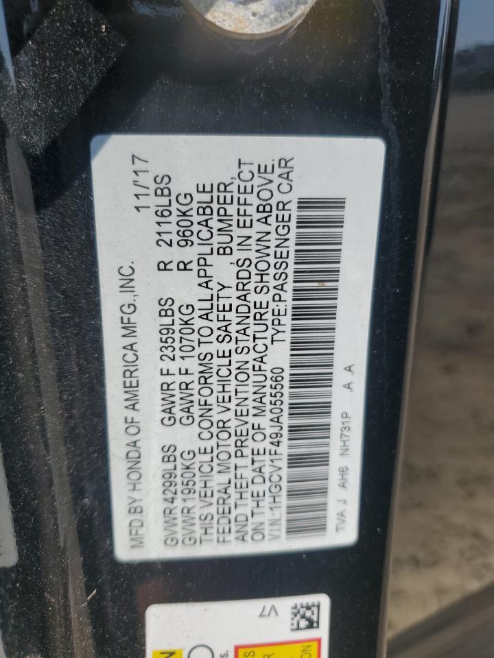 2018 HONDA ACCORD