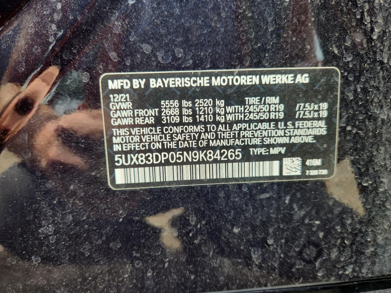 2022 BMW X3