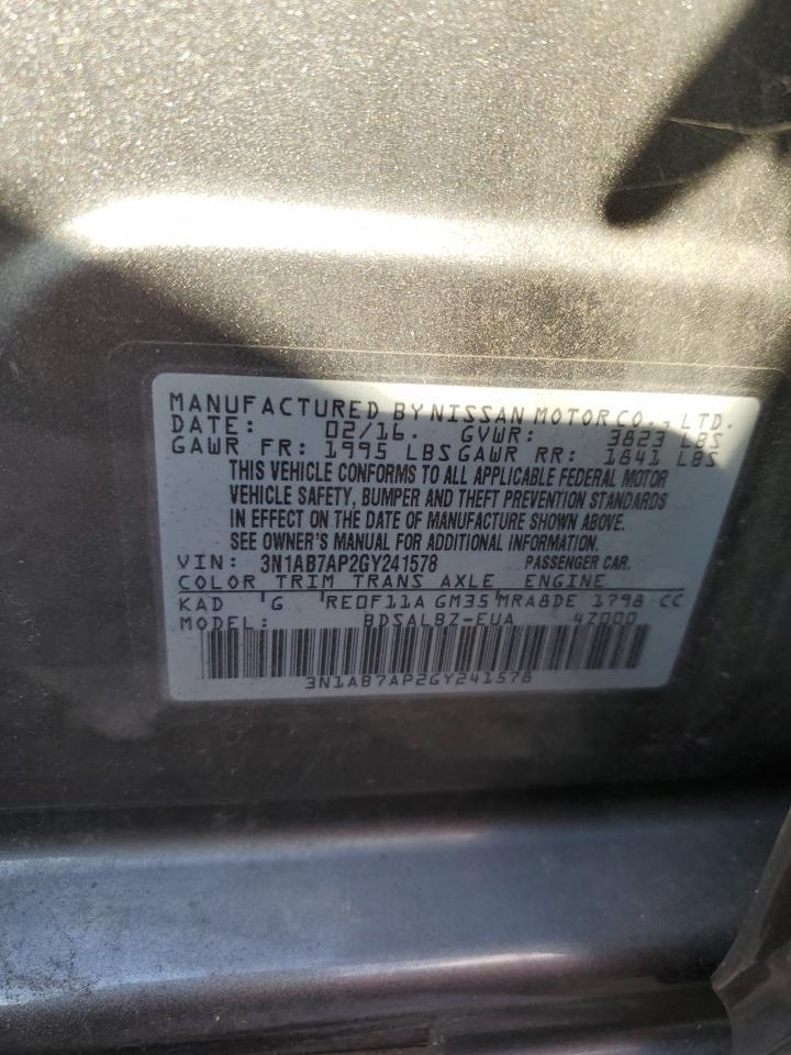 2016 NISSAN SENTRA