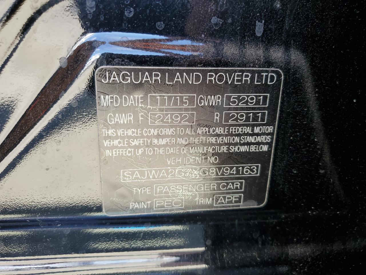 2016 JAGUAR Xj-Series
