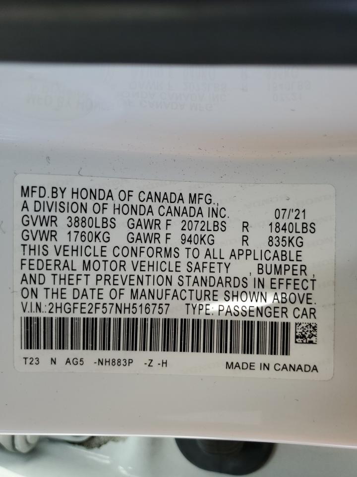 2022 HONDA CIVIC