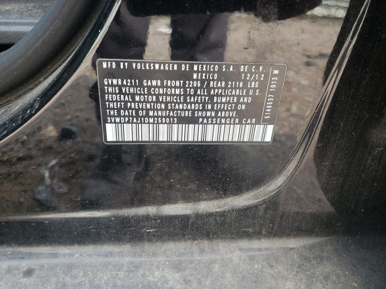 2013 VOLKSWAGEN JETTA