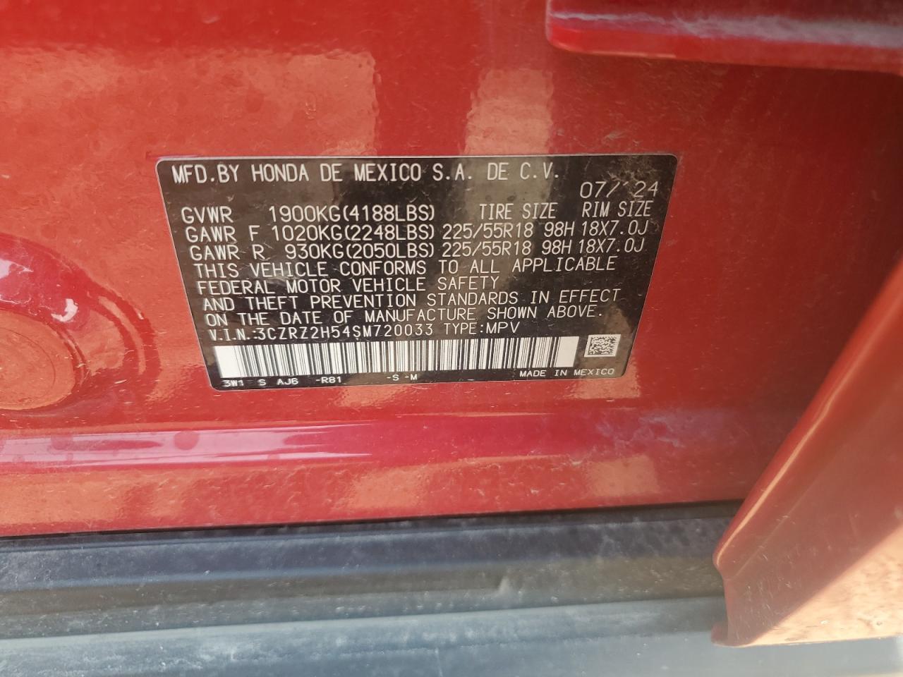 2025 HONDA HR-V
