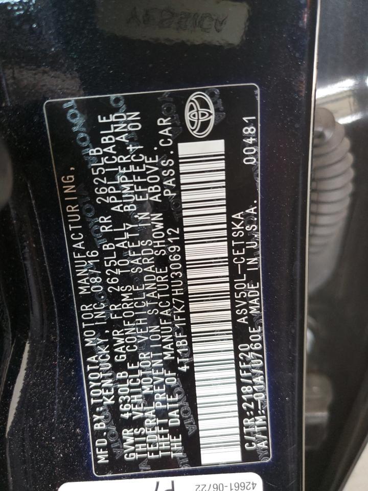 2017 TOYOTA CAMRY